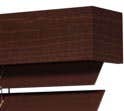 Valance style wooden blinds