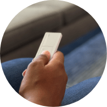 Demonstration of how to use smart lighting remote