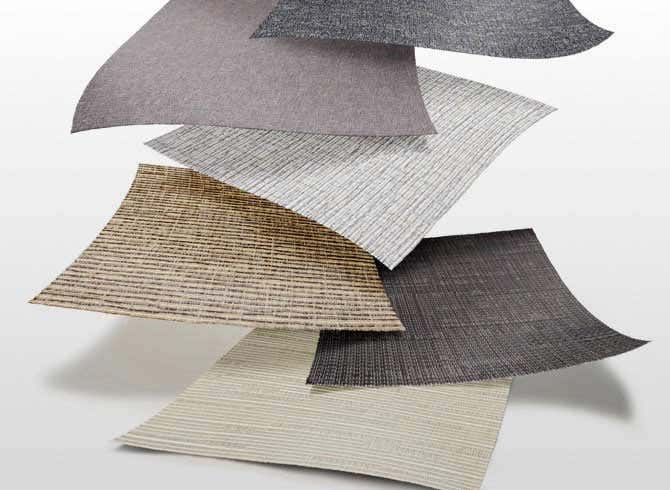 Shades of gray fabric swatches